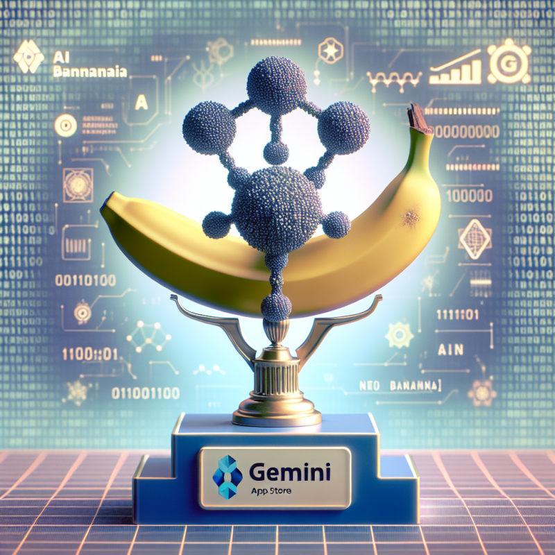 Illustration of Gemini domine l'App Store grâce à son nouveau modèle d'image AI, Nano Banana
