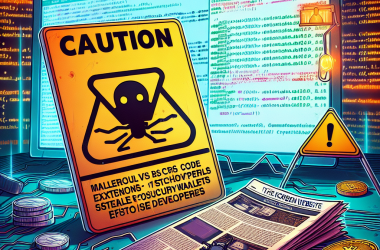 Illustration of Attention aux extensions VS Code malveillantes qui volent les portefeuilles crypto des développeurs | Le site de Korben