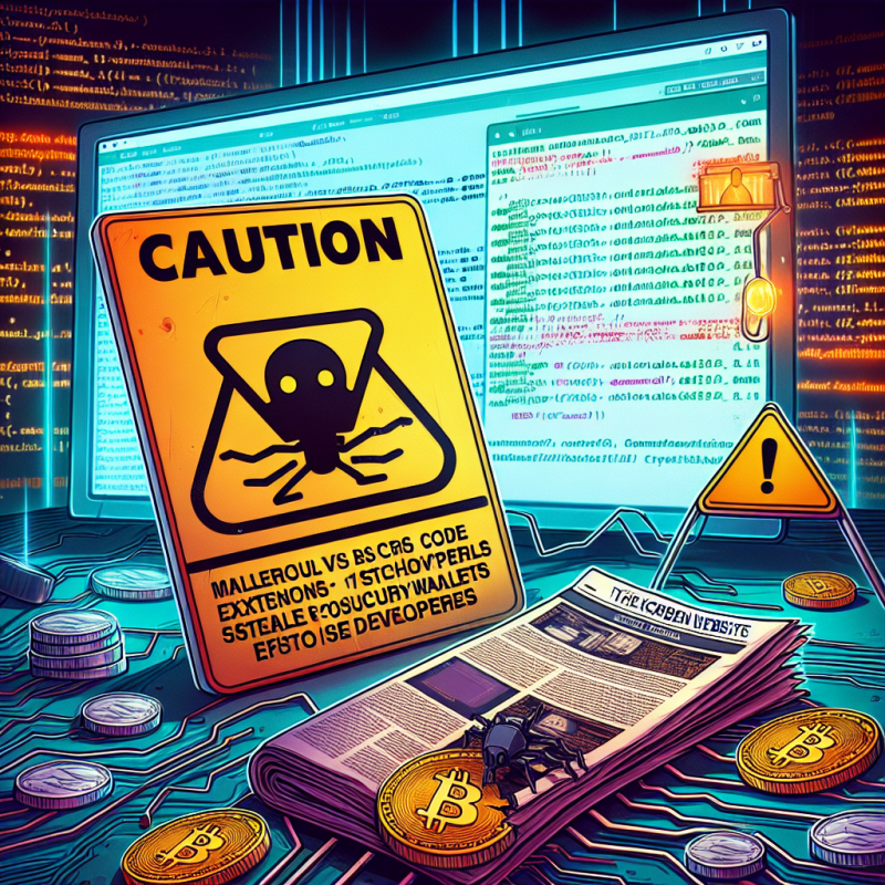 Illustration of Attention aux extensions VS Code malveillantes qui volent les portefeuilles crypto des développeurs | Le site de Korben