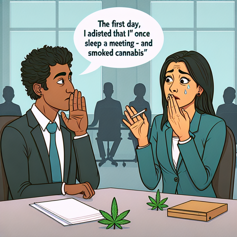 Illustration of Le premier jour, j'ai avoué que j'avais déjà dormi en réunion et fumé du cannabis : ces salariés racontent leurs faux-pas gênants dans un nouveau job