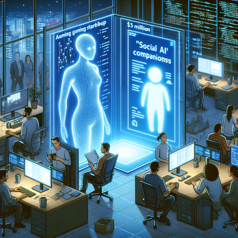 Illustration of La startup de jeu AI Born lève 15 millions de dollars pour construire des compagnons AI 'sociaux' qui combattent la solitude