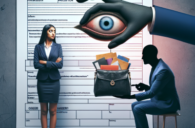 Illustration of Voir si vous êtes organisé ou tester votre soumission ? Que répondre à un recruteur qui souhaite regarder dans votre sac à main ? (Ce qui est illégal)