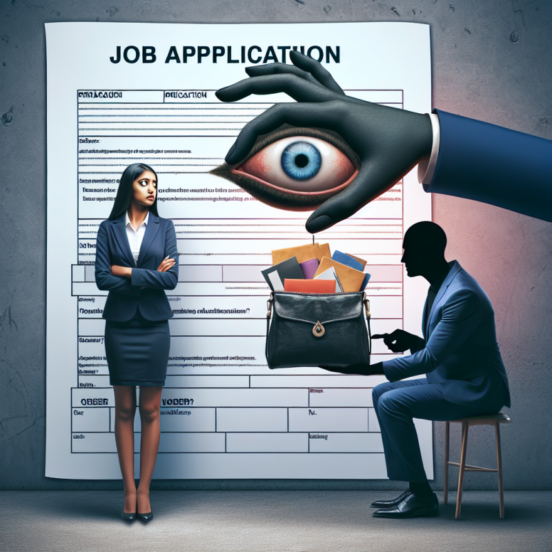Illustration of Voir si vous êtes organisé ou tester votre soumission ? Que répondre à un recruteur qui souhaite regarder dans votre sac à main ? (Ce qui est illégal)