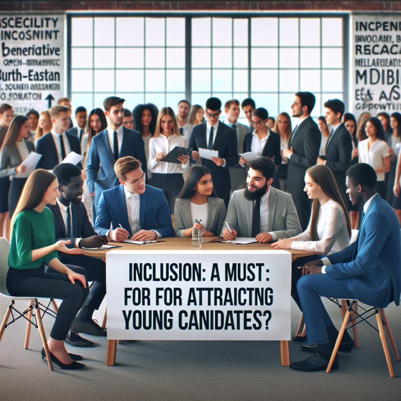 Illustration of Inclusion : un incontournable pour attirer les jeunes candidats ?