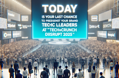 Illustration of Aujourd'hui est votre dernière chance d'exposer votre marque devant 10 000 leaders technologiques à TechCrunch Disrupt 2025