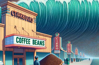 Illustration of « Vendre des grains de café à Starbucks » — comment le boom de l'IA pourrait laisser derrière les plus grandes entreprises de l'IA