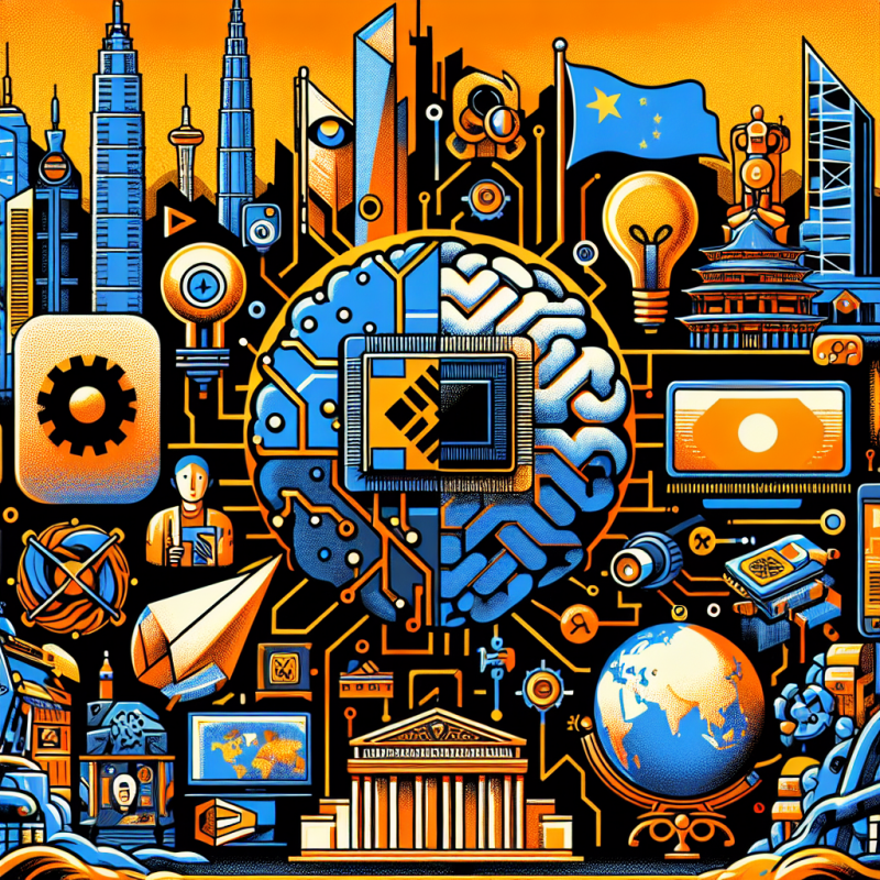 Illustration of Huawei annonce une nouvelle infrastructure d'IA alors qu'Nvidia est exclu de Chine