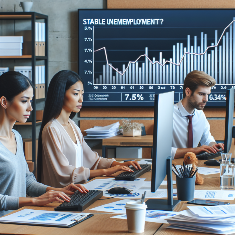 Illustration of Le taux de chômage reste stable au deuxième trimestre, à 7,5%