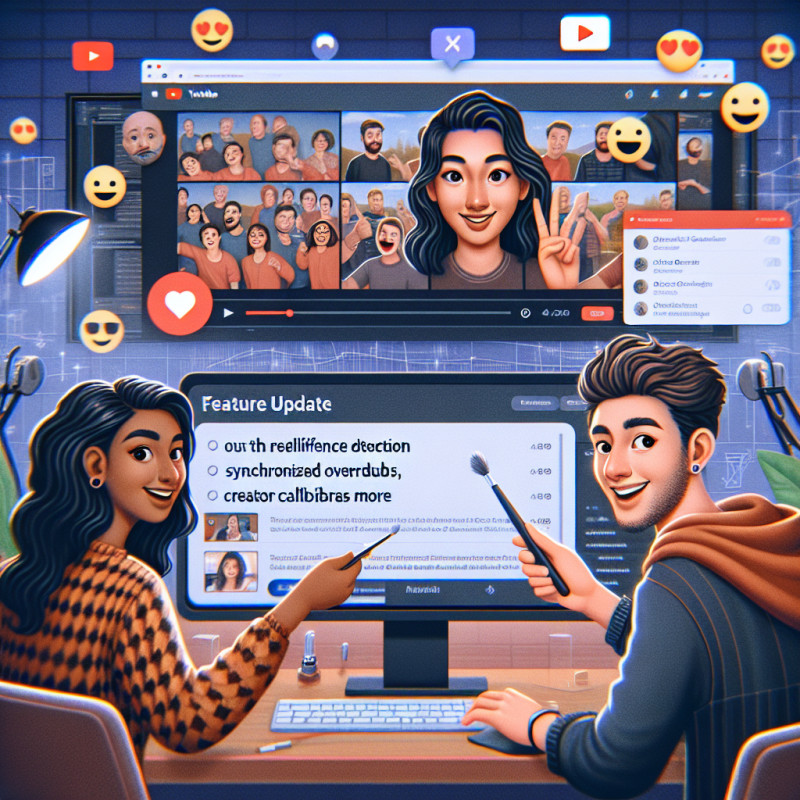 Illustration of YouTube déploie des mises à jour de Studio, détection de ressemblances, doublages synchronisés, collaborations de créateurs et plus encore