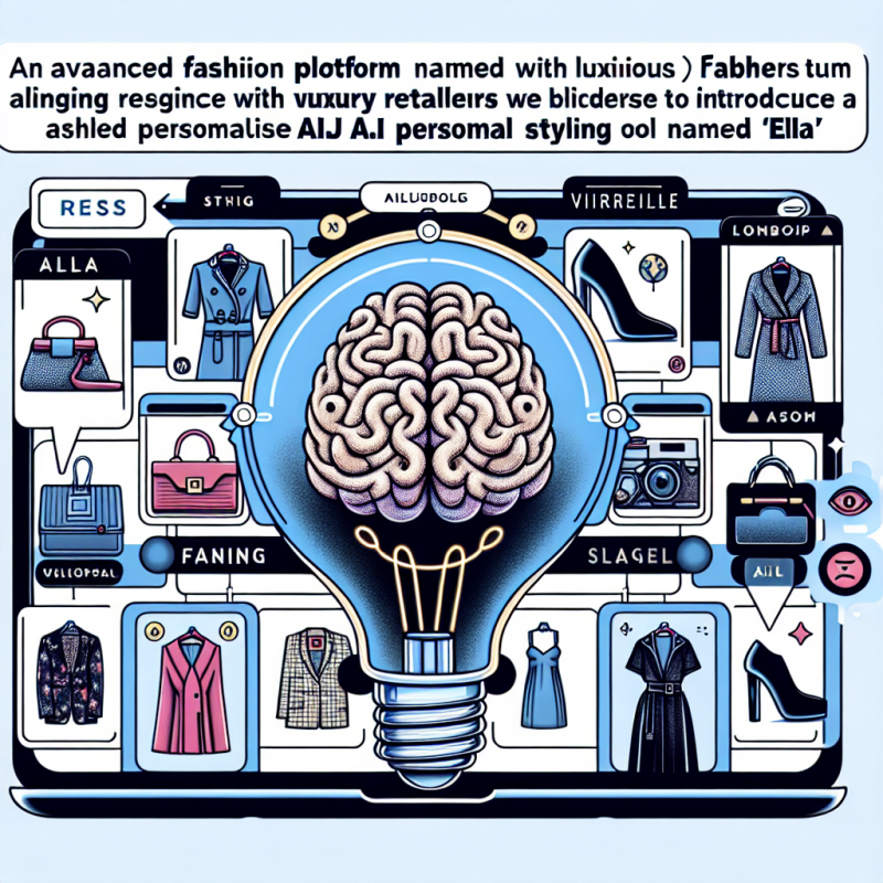 Illustration of La plateforme de mode Vivrelle s'associe à des détaillants de luxe pour proposer un outil de stylisme AI personnalisé 'Ella'
