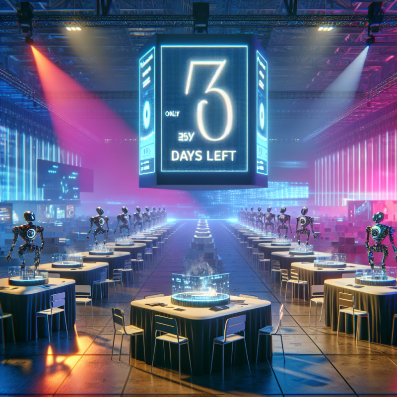 Illustration of Plus que 5 jours : Les tables d'exposition s'évaporent pour TechCrunch Disrupt 2025