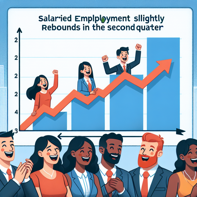 Illustration of L'emploi salarié rebondit légèrement au deuxième trimestre