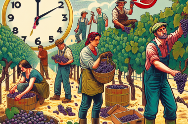 Illustration of À peine 12 euros brut de l'heure : la CGT demande une augmentation du salaire minimum des vendangeurs