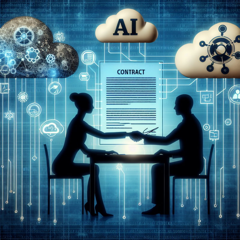 Illustration of OpenAI et Oracle signent supposément un contrat historique en cloud computing