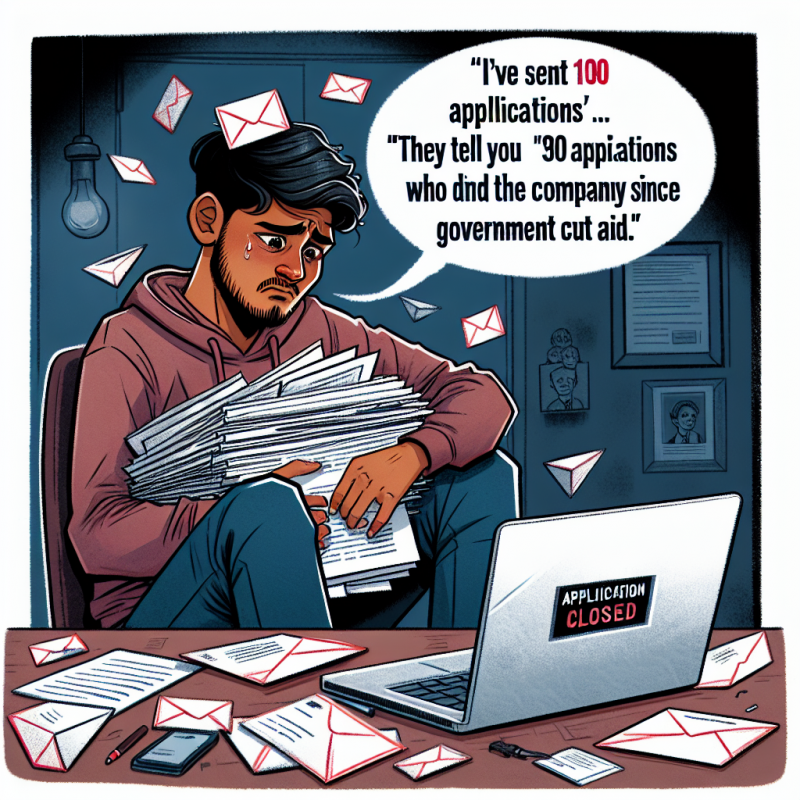 Illustration of "J'ai envoyé 100 candidatures", "on me dit que c'est fini"... La galère sans nom des alternants qui ne trouvent pas d'entreprise depuis que le gouvernement a coupé les aides