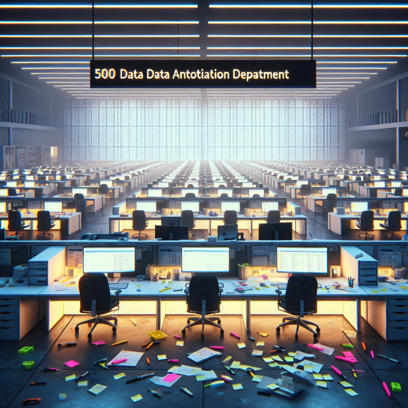 Illustration of xAI aurait licencié 500 employés de son équipe d'annotation de données