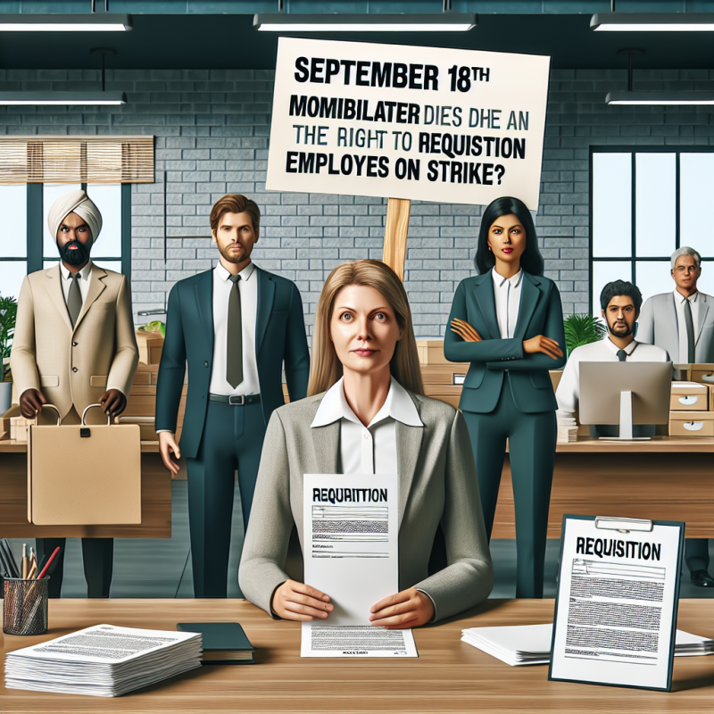 Illustration of Mobilisation du 18 septembre : un employeur a-t-il le droit de réquisitionner des salariés en grève ?