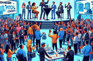 Illustration of Des mixeurs aux concours de pitch — votre événement de marque a sa place au TechCrunch Disrupt 2025