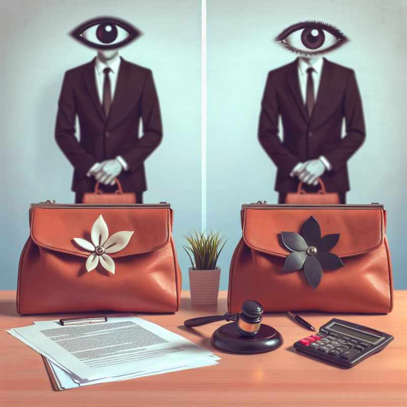 Illustration of Voir si vous êtes organisé ou tester votre soumission? Que répondre à un recruteur qui souhaite regarder dans votre sac à main? (Ce qui est illégal)