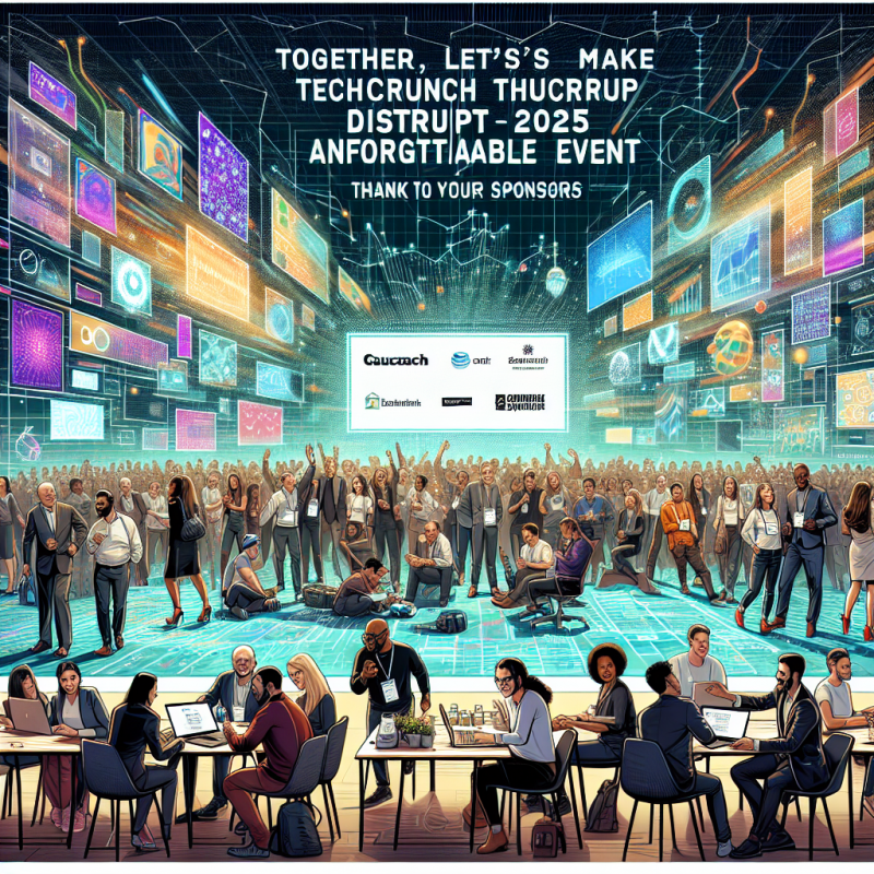 Illustration of Ensemble, faisons de TechCrunch Disrupt 2025 un événement inoubliable — merci à nos sponsors