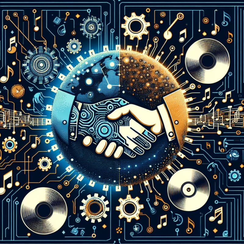 Illustration of Spotify s'associe avec des maisons de disque pour créer des produits musicaux IA « centrés sur l'artiste »
