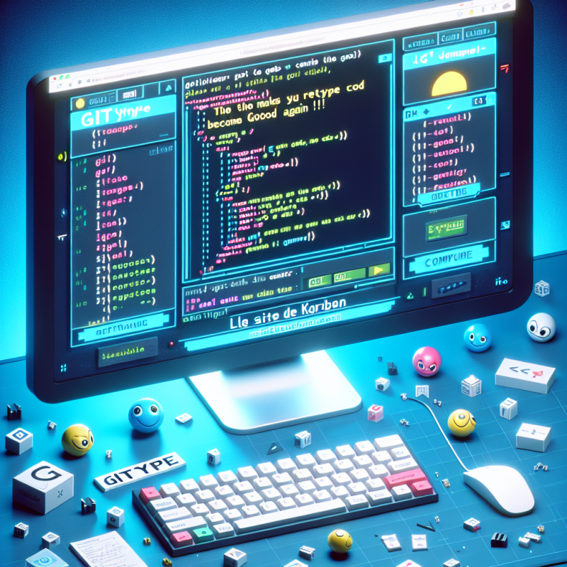 Illustration of GitType - Le jeu qui vous fait retaper votre propre code (pour redevenir bon !!) | Le site de Korben