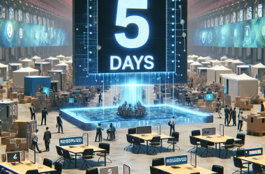 Illustration of Le temps est venu : Plus que 5 jours pour réserver votre table d'exposition à TechCrunch Disrupt 2025