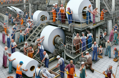 Illustration of "On fait du ménage, de la maintenance": les 202 salariés des Papeteries de Condat ont peur que leur usine ne passe pas l'année