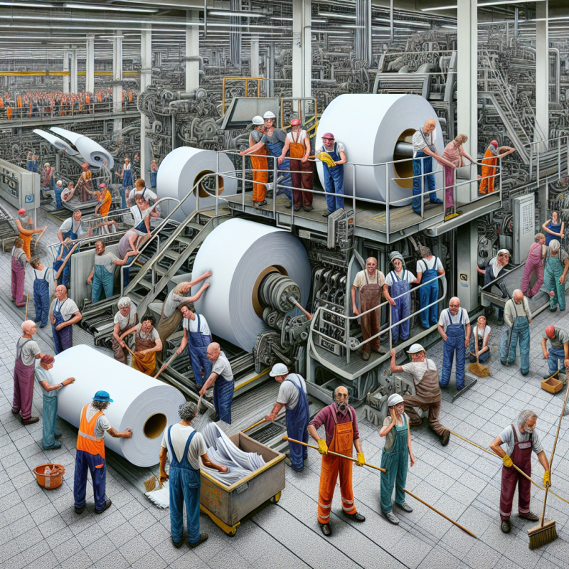 Illustration of "On fait du ménage, de la maintenance": les 202 salariés des Papeteries de Condat ont peur que leur usine ne passe pas l'année
