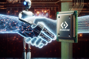 Illustration of OpenAI et Broadcom s'associent pour du matériel d'IA