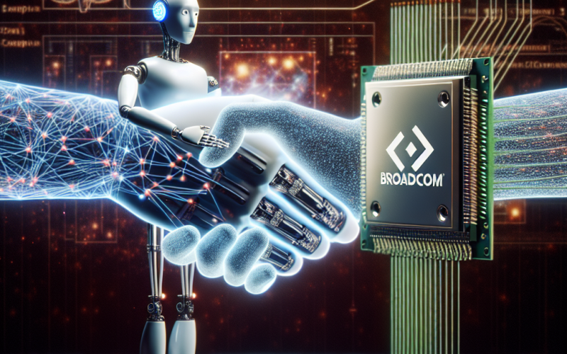 Illustration of OpenAI et Broadcom s'associent pour du matériel d'IA