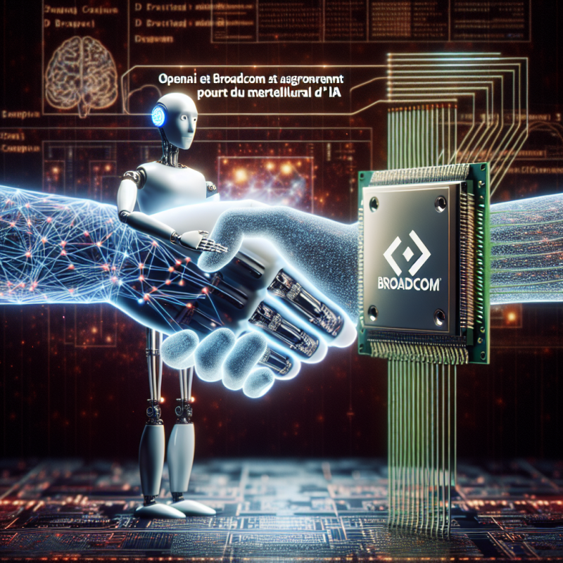 Illustration of OpenAI et Broadcom s'associent pour du matériel d'IA
