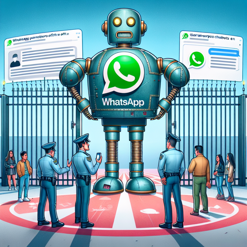 Illustration of WhatsApp change ses conditions pour interdire les chatbots à usage général sur sa plateforme