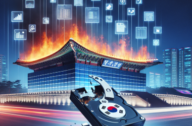 Illustration of Un incendie et pas de backup - La Corée du Sud perd 858 To de données gouvernementales