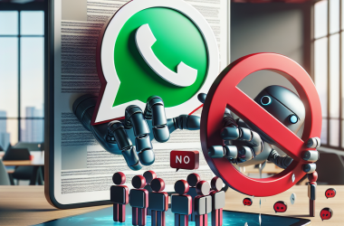 Illustration of WhatsApp modifie ses conditions pour interdire les chatbots à usage général sur sa plateforme