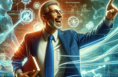 Illustration of Le chancelier de l'UNC, Lee Roberts, pousse son université vers l'âge de l'IA