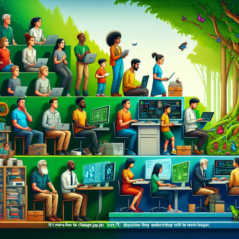 Illustration of "C'est plus divertissant de changer de travail tous les 4/5 ans": la génération Z n'est pas fainéante, elle comprend qu'elle devra travailler plus longtemps