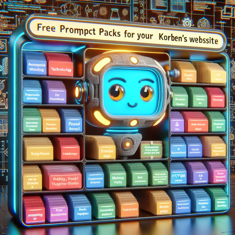 Illustration of Des packs de prompts gratuits pour vos IA | Le site de Korben