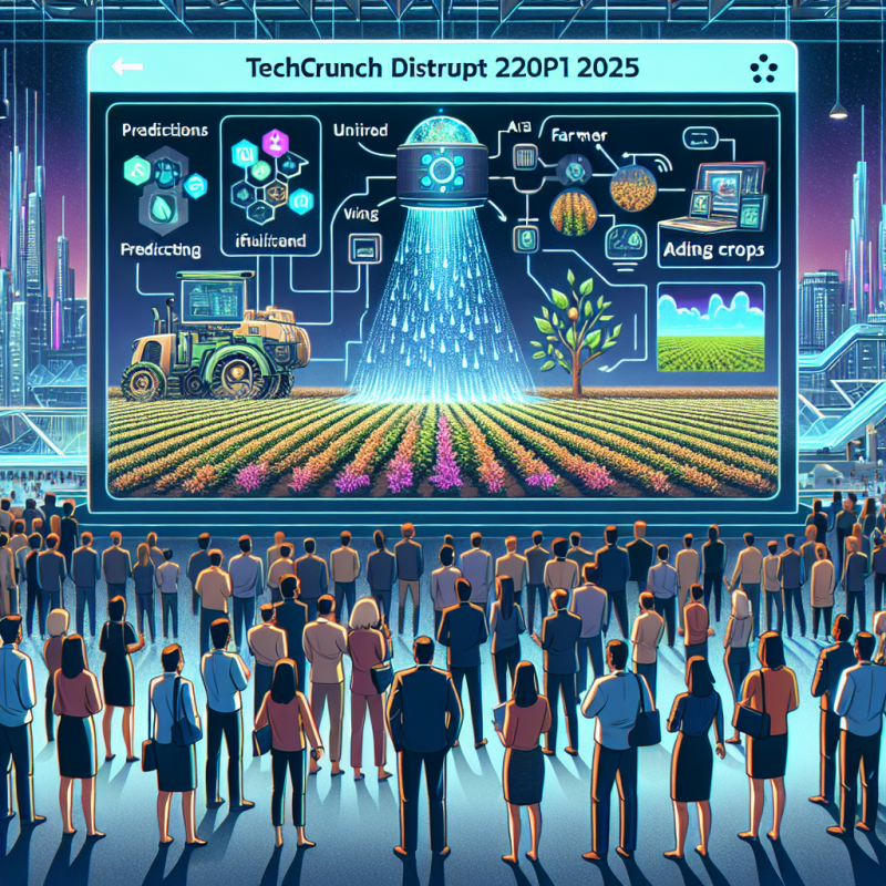Illustration of Instacrops présentera son IA économe en eau et boostant les récoltes au TechCrunch Disrupt 2025
