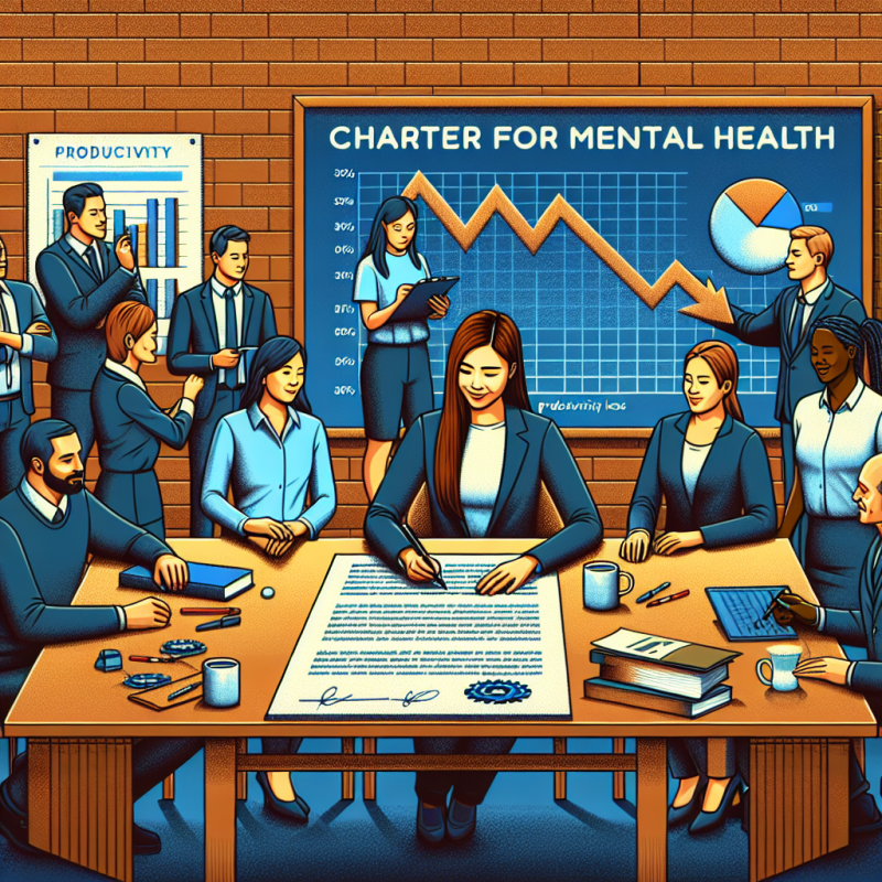 Illustration of Pour éviter de perdre 30% de productivité, les entreprises sont appelées à signer la première charte pour la santé mentale au travail