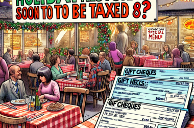 Illustration of Chèques Cadeaux, Restaurant, Vacances : bientôt taxés à 8% ?