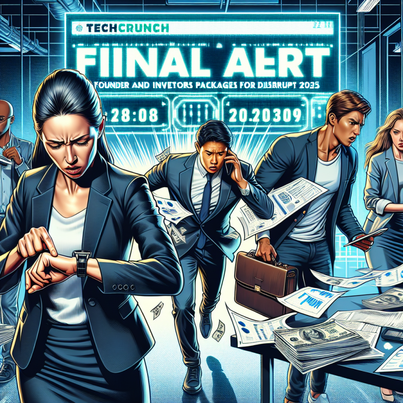Illustration of Dernière alerte : les économies du forfait fondateur et investisseur pour TechCrunch Disrupt 2025 se terminent demain