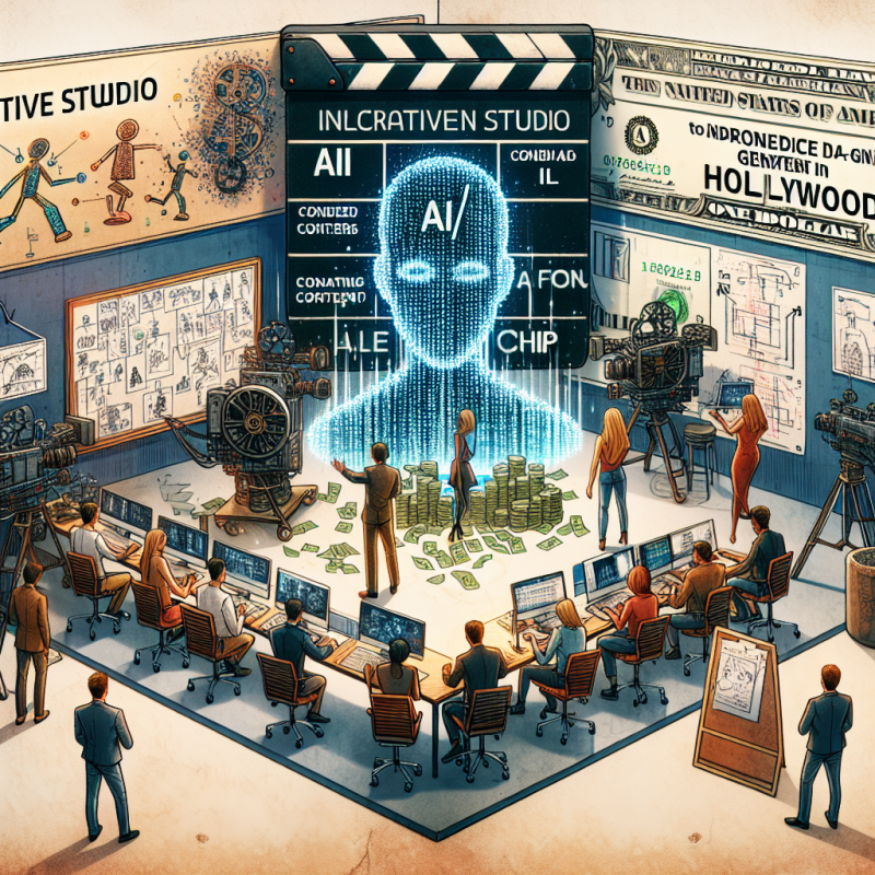 Illustration of Wonder Studios, soutenu par des dirigeants d'OpenAI et de DeepMind, a levé 12 millions de dollars pour introduire du contenu généré par IA à Hollywood