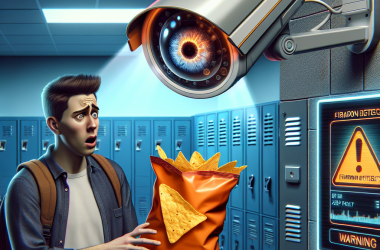 Illustration of Le système de sécurité par IA d’un lycée confond un sac de Doritos avec une arme à feu