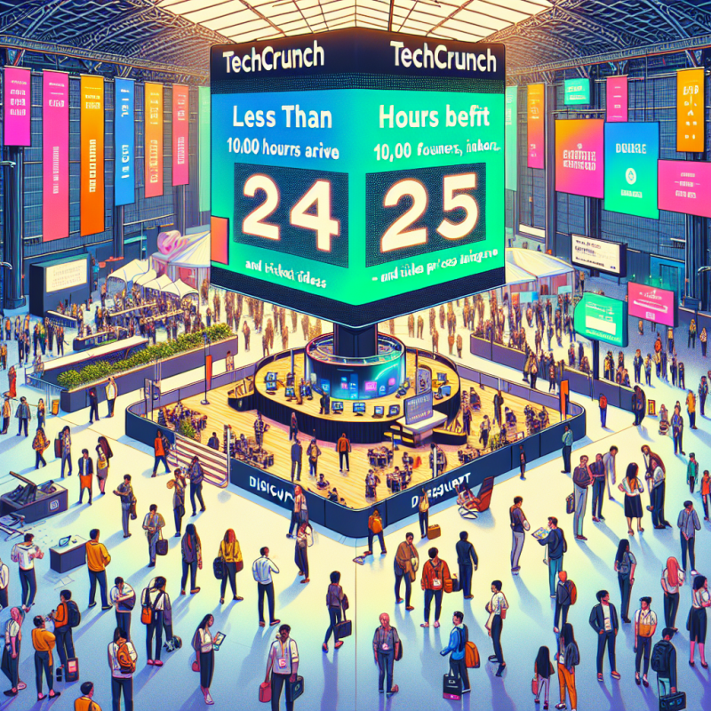 Illustration of Moins de 24 heures avant que 10 000 fondateurs, investisseurs et innovateurs débarquent à TechCrunch Disrupt 2025 — et que les tarifs des billets augmentent