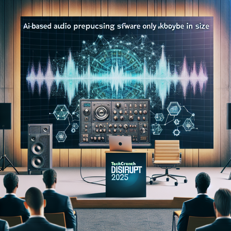 Illustration of Hance présentera son logiciel de traitement audio IA de la taille d'un kilobyte à TechCrunch Disrupt 2025