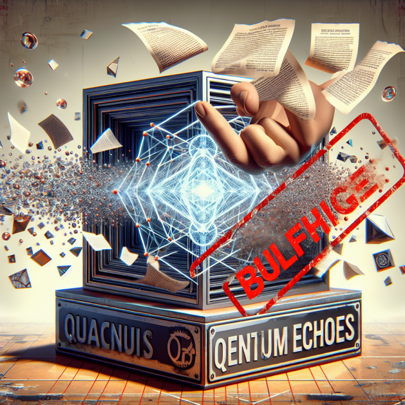 Illustration of Quantum Echoes - Fini le bullshit, l'informatique quantique devient enfin vérifiable ! | Le site de Korben