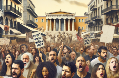 Illustration of Un projet "digne du Moyen-Âge": la Grèce de nouveau en grève contre la journée de travail de 13 heures