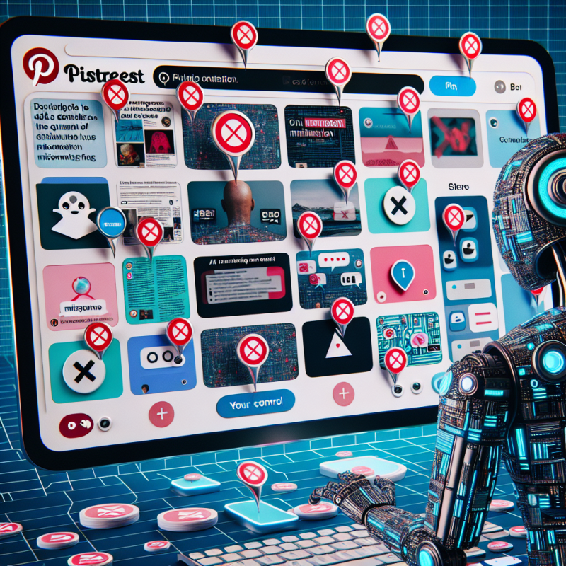 Illustration of Pinterest ajoute des contrôles pour limiter la quantité de « désinformation générée par l'IA » dans votre fil d'actualités
