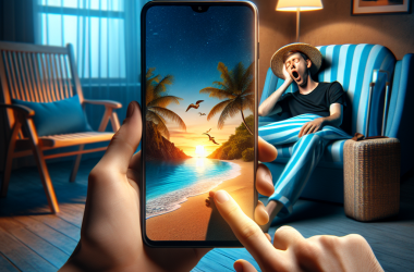 Illustration of Trop fatigué pour voyager ? Cette nouvelle application simule vos photos de vacances d'été pour vous
